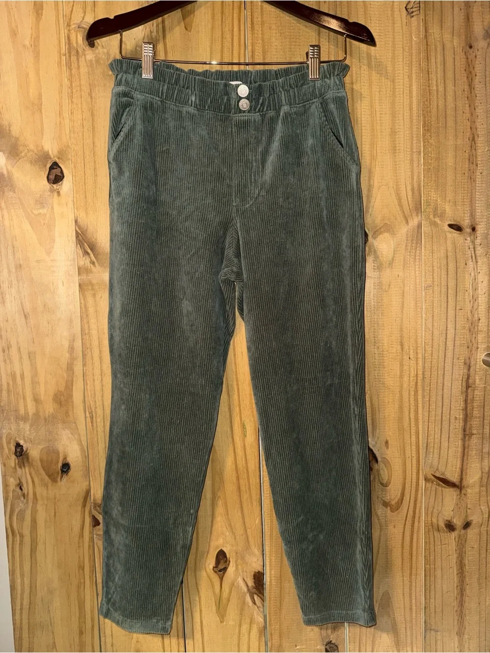 abercrombie kids Olive Green Corduroy Pants